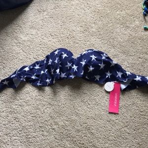 USA flag bandeau flounce top - small 🇺🇸